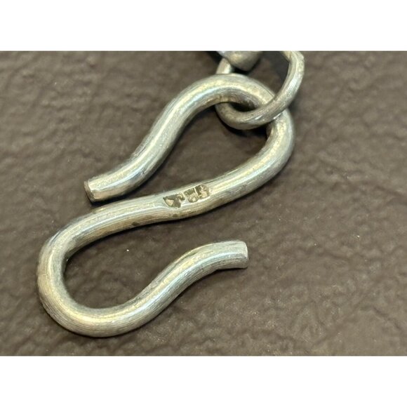 Vintage Sterling Silver Southwest Kingman? Turquoise Bib Statement Necklace 118g - Picture 11 of 14